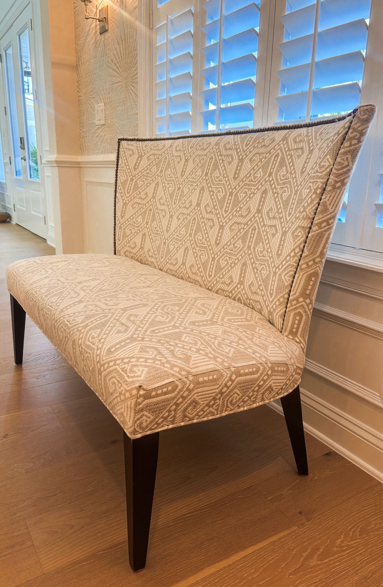 Custom Lee Industries High-Back Banquette w/ Nailhead Trim – Designer Trade Quality - Image 3