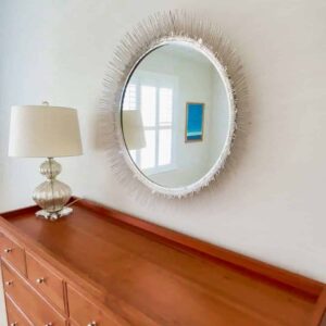 Clarendon Large Round Brass Wall Mirror – 32” | Timeless Luxe Statement Piece | Local Pickup Nocatee