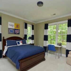Pottery Barn Navy Stripe Blackout Panels — Pristine Condition — Set of 4
