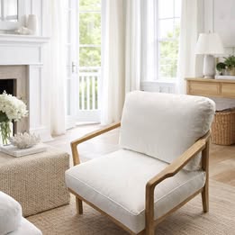 Designer Coastal Rope Accent Chair – Brand New - Image 3