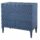 Uttermost Colby Blue Drawer Chest – Deep Sea Blue Finish – Geometric Carved Design – Pristine Condition