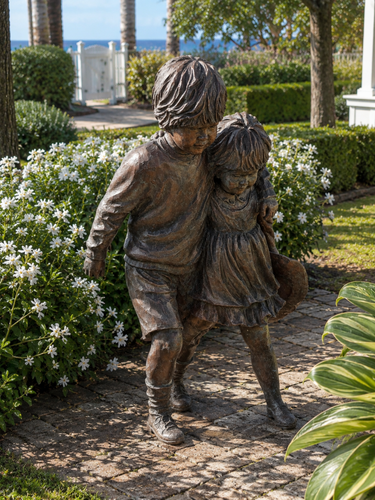 Corinne Hartley "Best Friends" Life-Size Bronze Sculpture, Artist's Copy AC/30, 1995