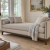 158247DC-46BF-4689-BC11-F5786362B95E Four Hands Mercury Double Chaise in Noble Platinum