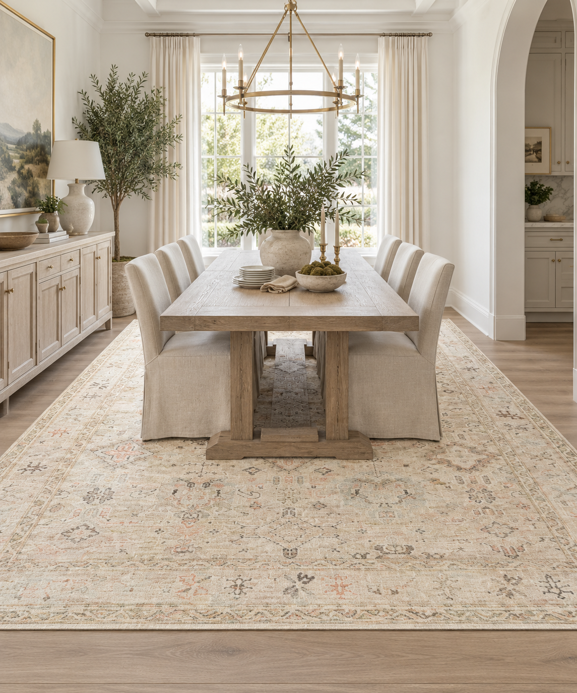 NEW Becki Owens Marlene 9’ x 12’ Area Rug | Cream