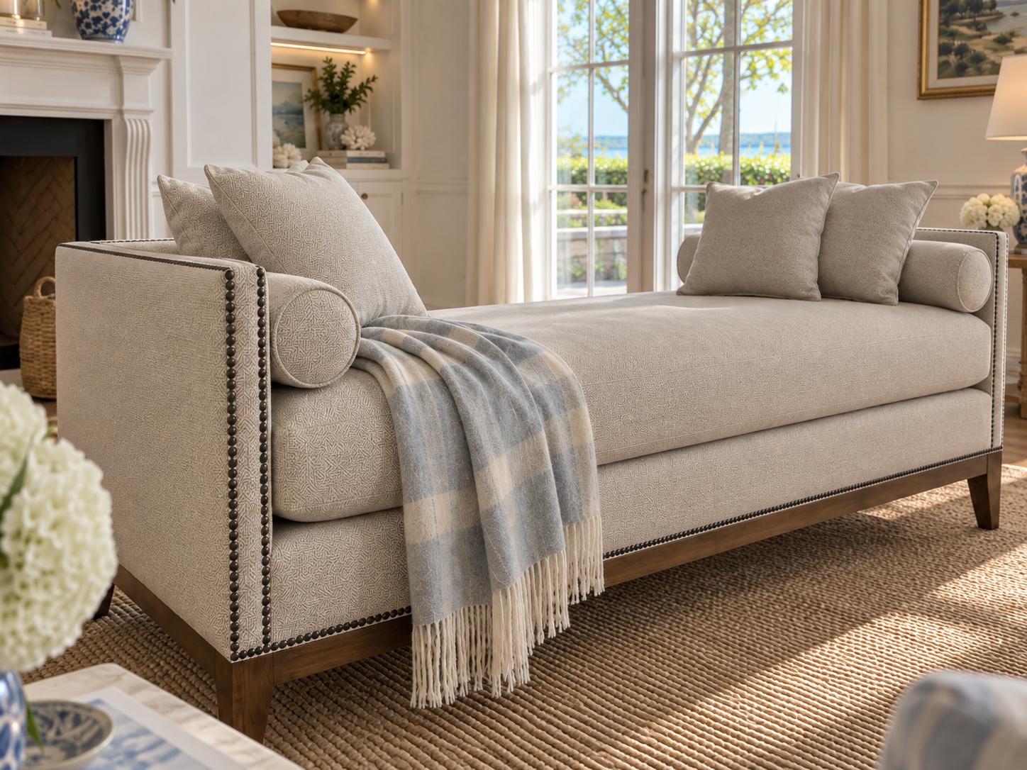 3995CAEC-5754-4AEA-BC84-B50D733F66D6 Four Hands Mercury Double Chaise in Noble Platinum