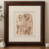 Leonardo da Vinci “Studi di Cavalli” Framed Equestrian Study