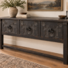 Monumental Hand-Carved Spanish Colonial Sideboard / Console | 77”