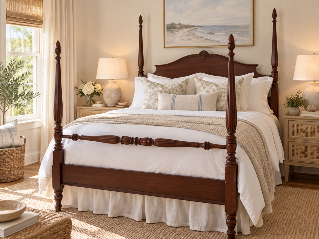 Historic River Park Inn Queen Four-Poster Bed Frames-Two Available
