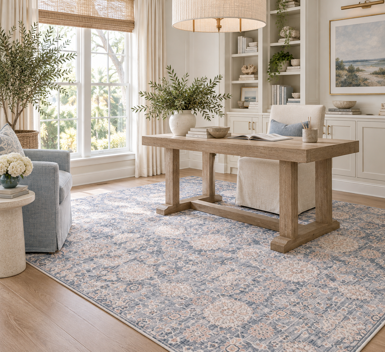 NEW Becki Owens Marlene Slate Area Rug | 7’9” × 10’