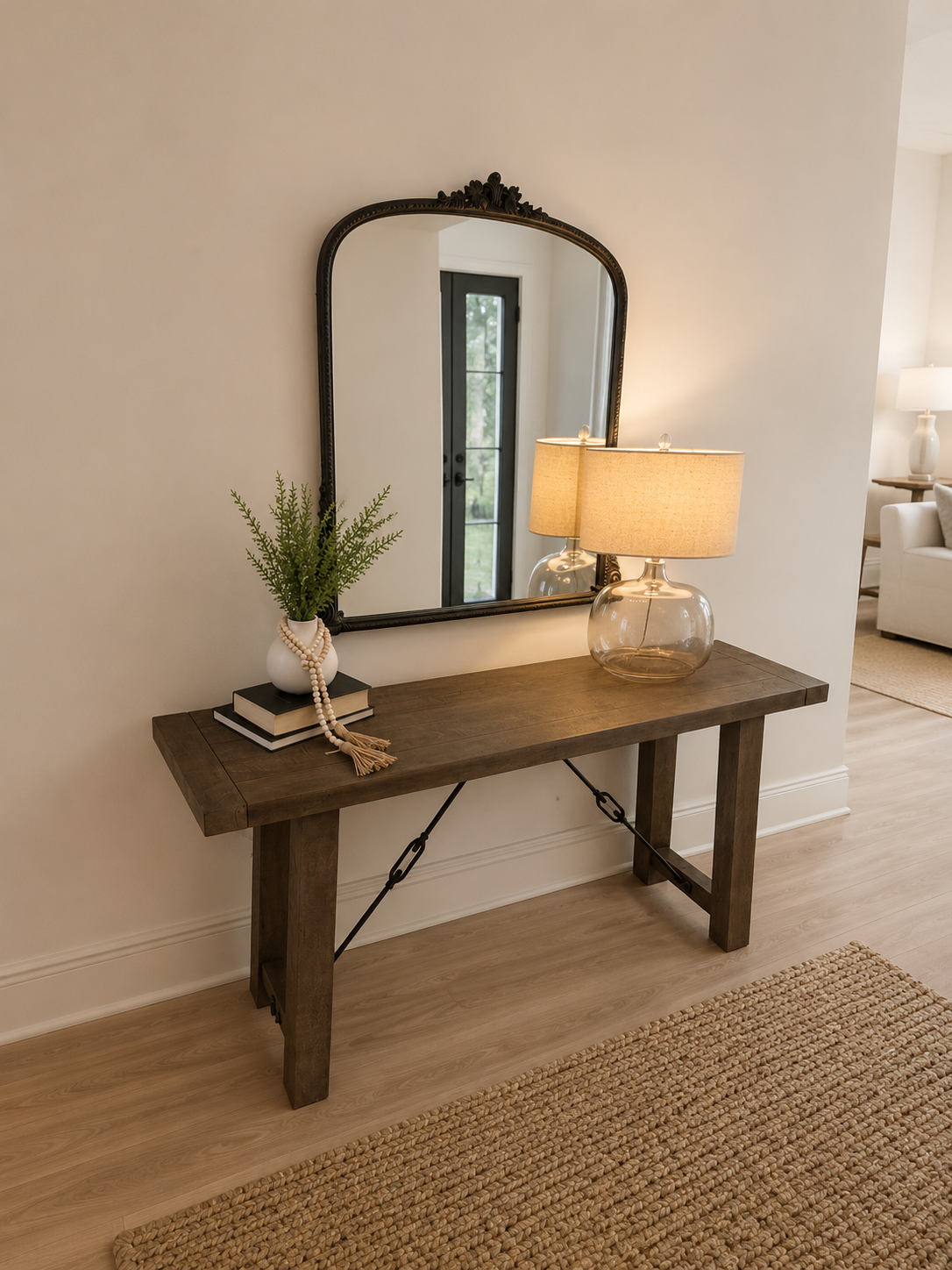 E3A2B941-6E84-4D74-A951-2010BCEFA812 (1) Anthropologie Gleaming Primrose 3’ Wall Mirror | Black Finish | 39” x 39”