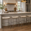 Joss & Main Deux Upholstered Bar Stools, Brand New