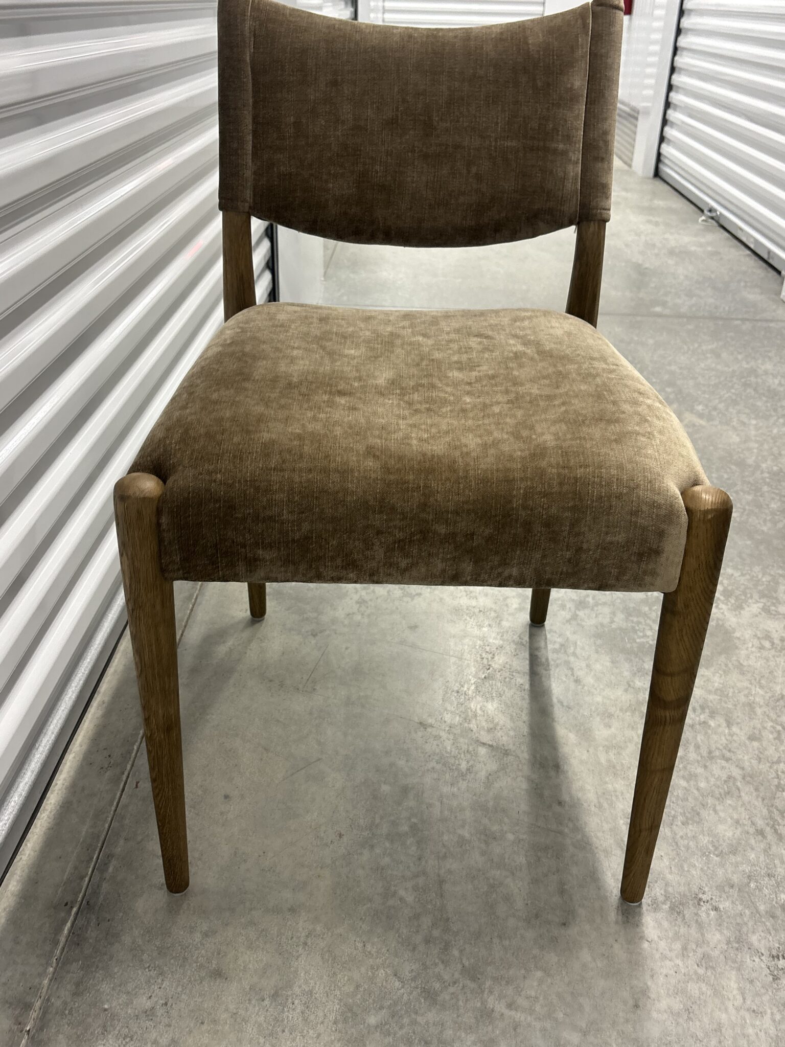 Set of 6 Four Hands Jayla Dining Chairs – Altair Mushroom + Toasted Oak