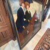Monumental Signed “Wallis” Equestrian Oil Painting | 76” x 65”