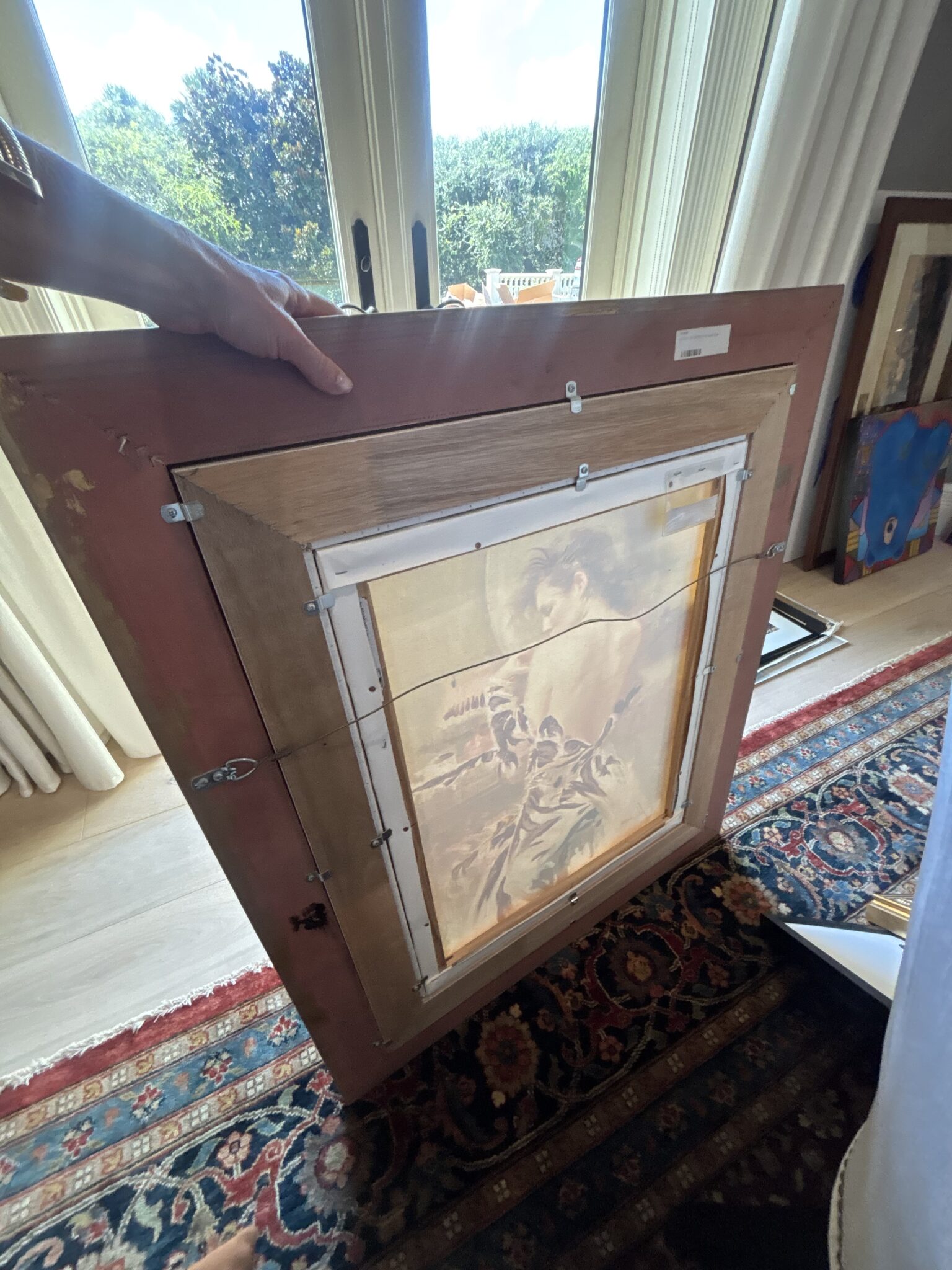 IMG_5789 (1) Pino Daeni “Contemplation” Giclée on Canvas | Artist’s Proof 2/95 AP | Ornate Gilt Frame
