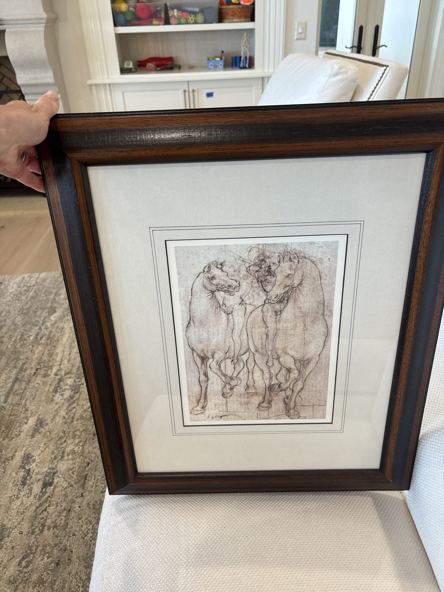 Leonardo da Vinci “Studi di Cavalli” Framed Equestrian Study