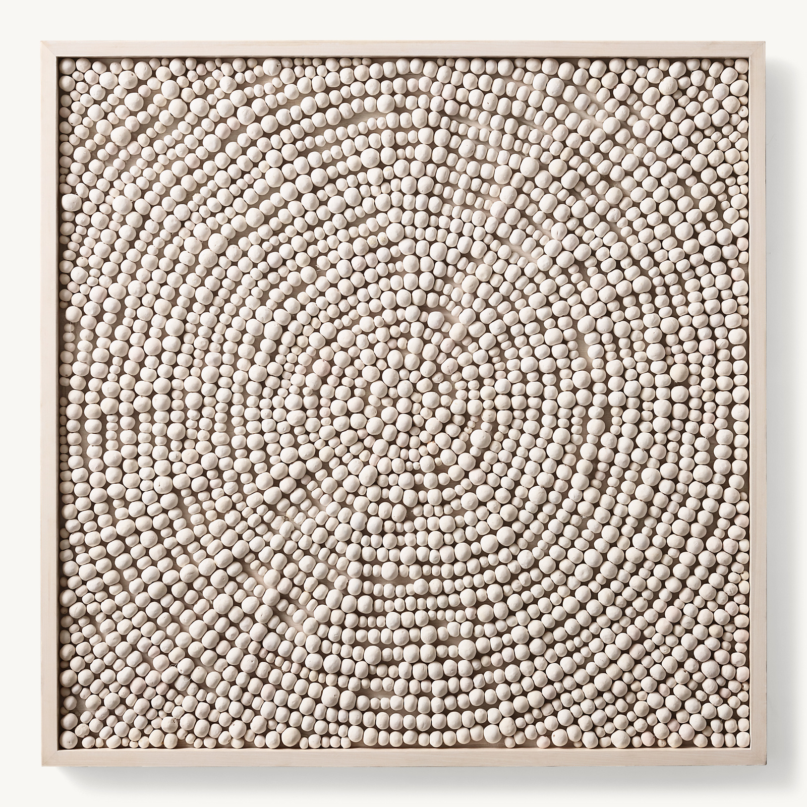 rhbc_prod964091_E717412943_F_RHR Restoration Hardware Hand-Rolled Clay Bead Wall Art | Large Neutral Textured Statement Piece