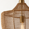 NEW IN BOX | Shades of Light Boho Woven Wire Pendant – Aged Brass – 22”