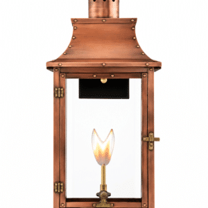 29A48313-A83B-42D4-83C1-E9A86AA08080 (1) French Market Pair of Primo Royal Handcrafted Copper Wall Gas Lanterns | Aged Copper | RL-21