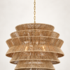 NEW IN BOX | Chapman & Myers Antigua XL Drum Chandelier – Visual Comfort – 42”, Three Available
