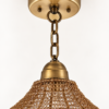 NEW IN BOX | Shades of Light Boho Woven Wire Pendant – Aged Brass – 22”