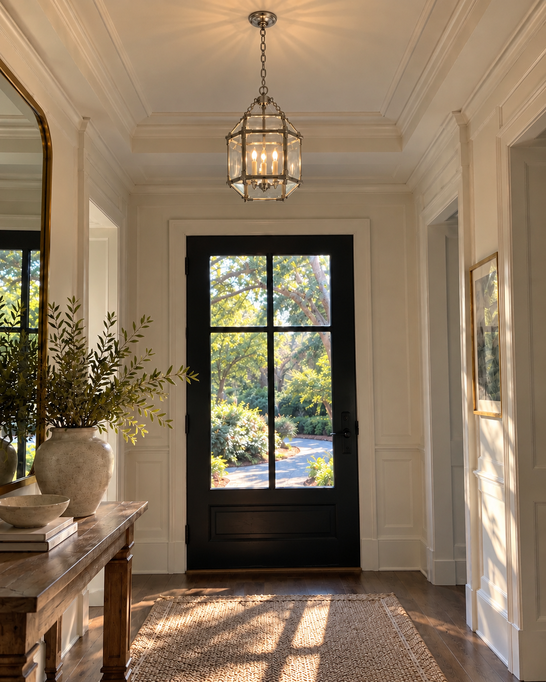 NEW IN BOX | Suzanne Kasler Morris Small Lantern – Polished Nickel – Designer Lighting